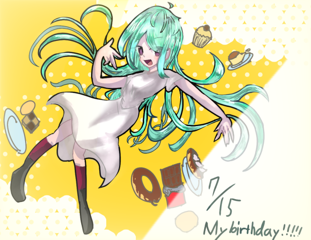 自分への誕生日イラスト