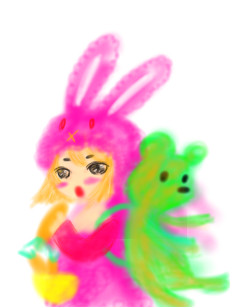指で描くの難しい（涙）