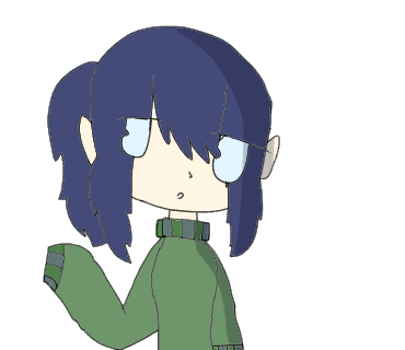Anime girl in sweater