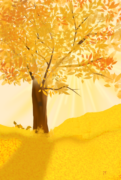 Autumn Golden tree