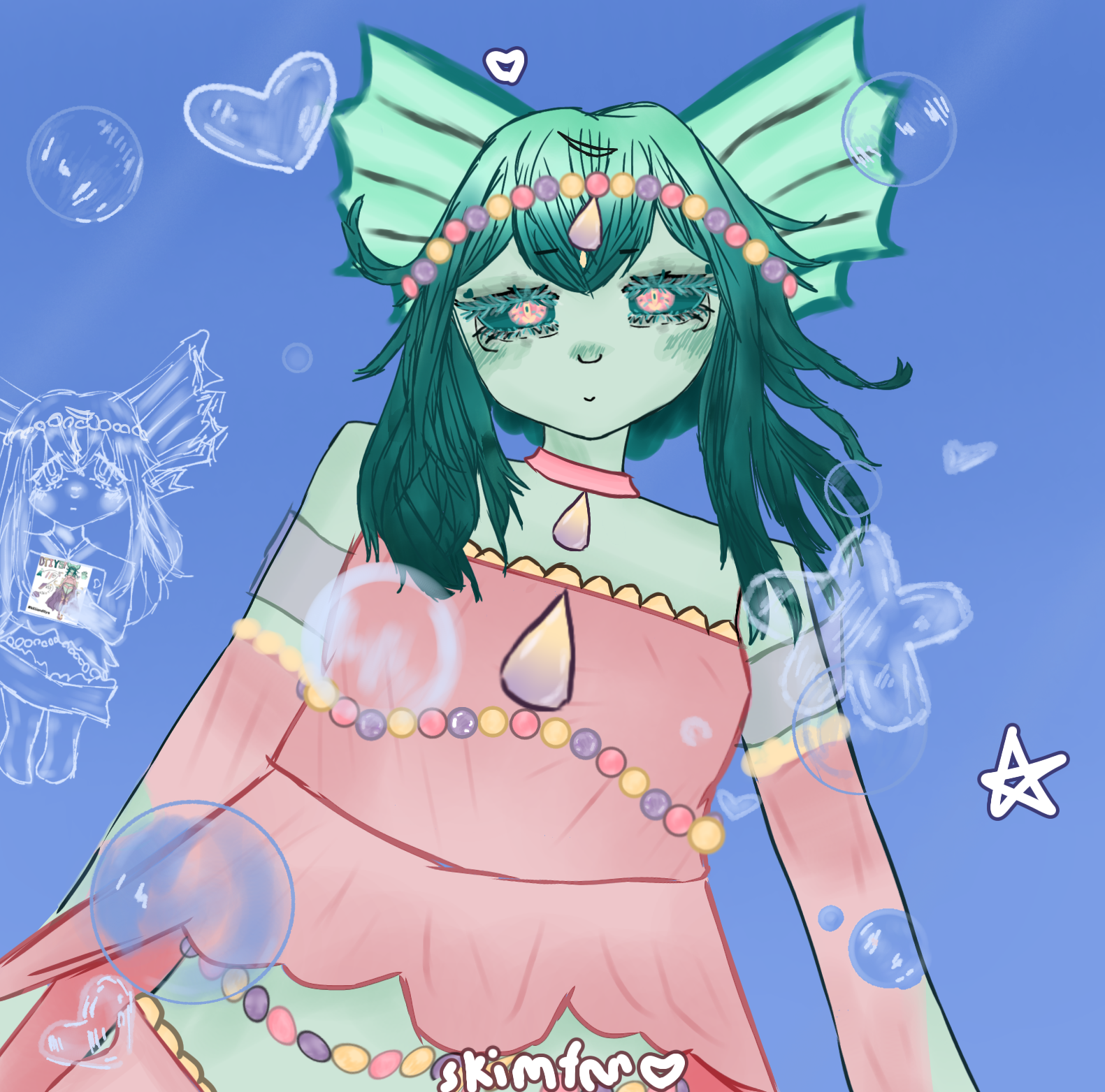 in the ocean !! ˇwˇ - ibisPaint
