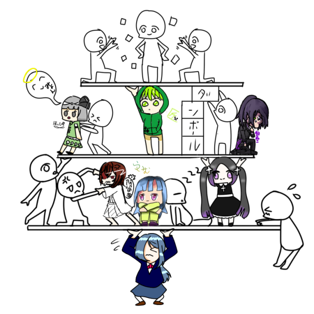 合作！積み上げてけーﾂﾞｯｯｯ！！