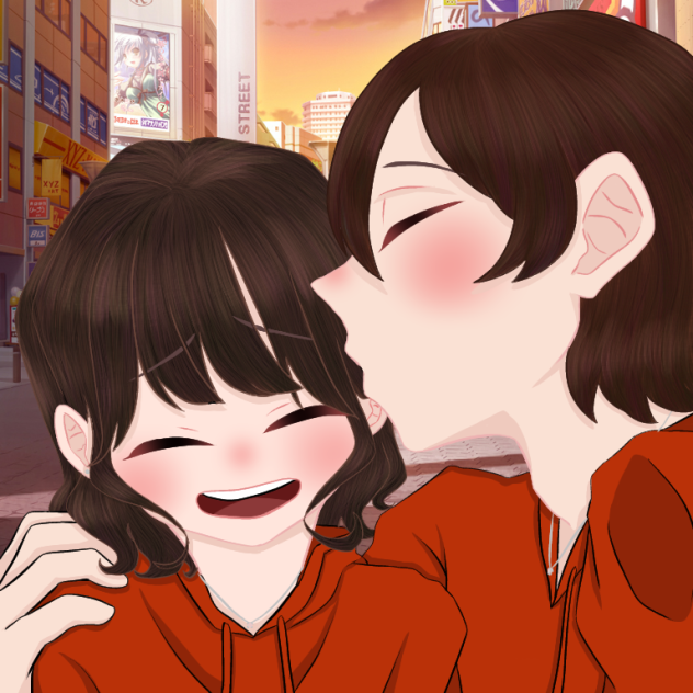ペア画構図で絵描き