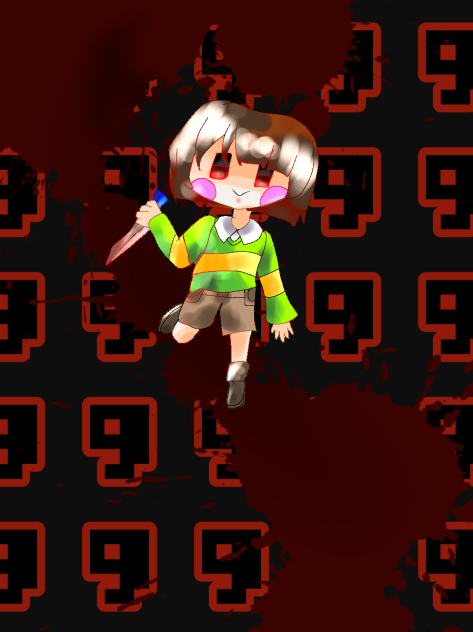 妹が書いた「Chara」色塗りした