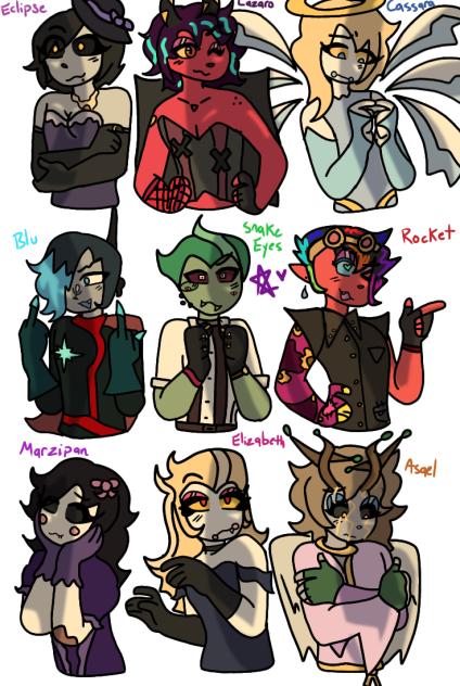 All of my Hazbin OCs ✨
