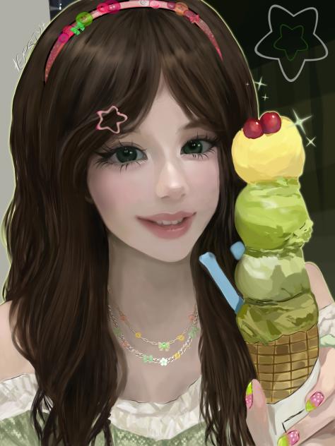 İce kream lady🍦🫧🍀