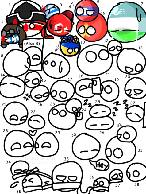 CountryBalls collab I drawed Ukraine