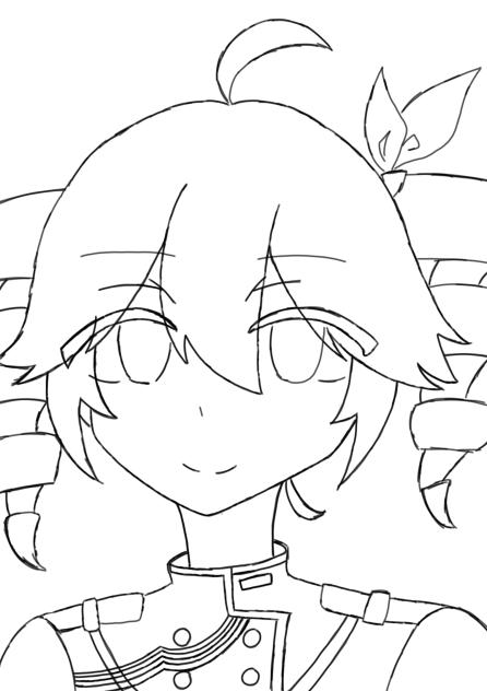 重音テトの塗り絵