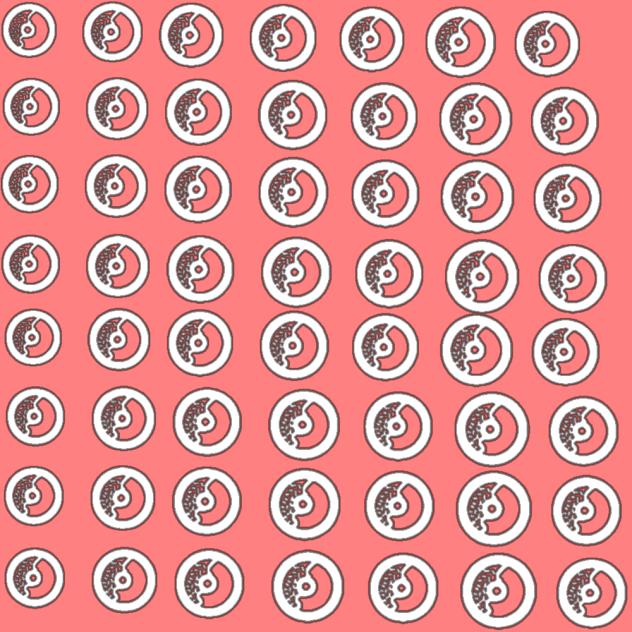 Cute donut background - ibisPaint
