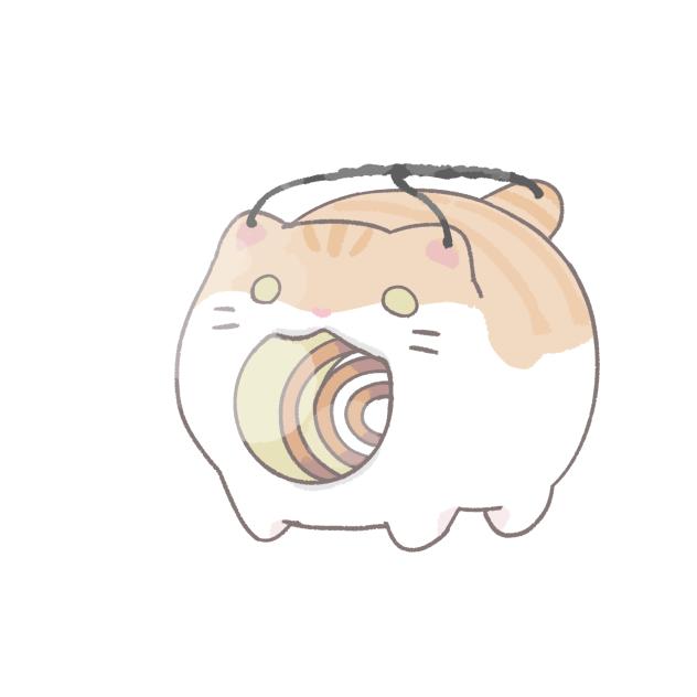 猫の蚊取り線香　チャトラ