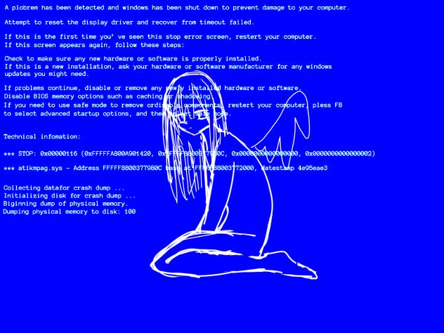 エラーコード：0x00000116