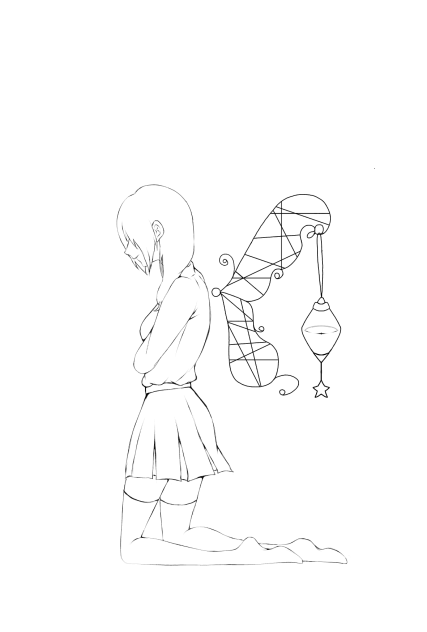 翼があれば 線画