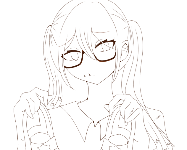 シンデルラ 線画