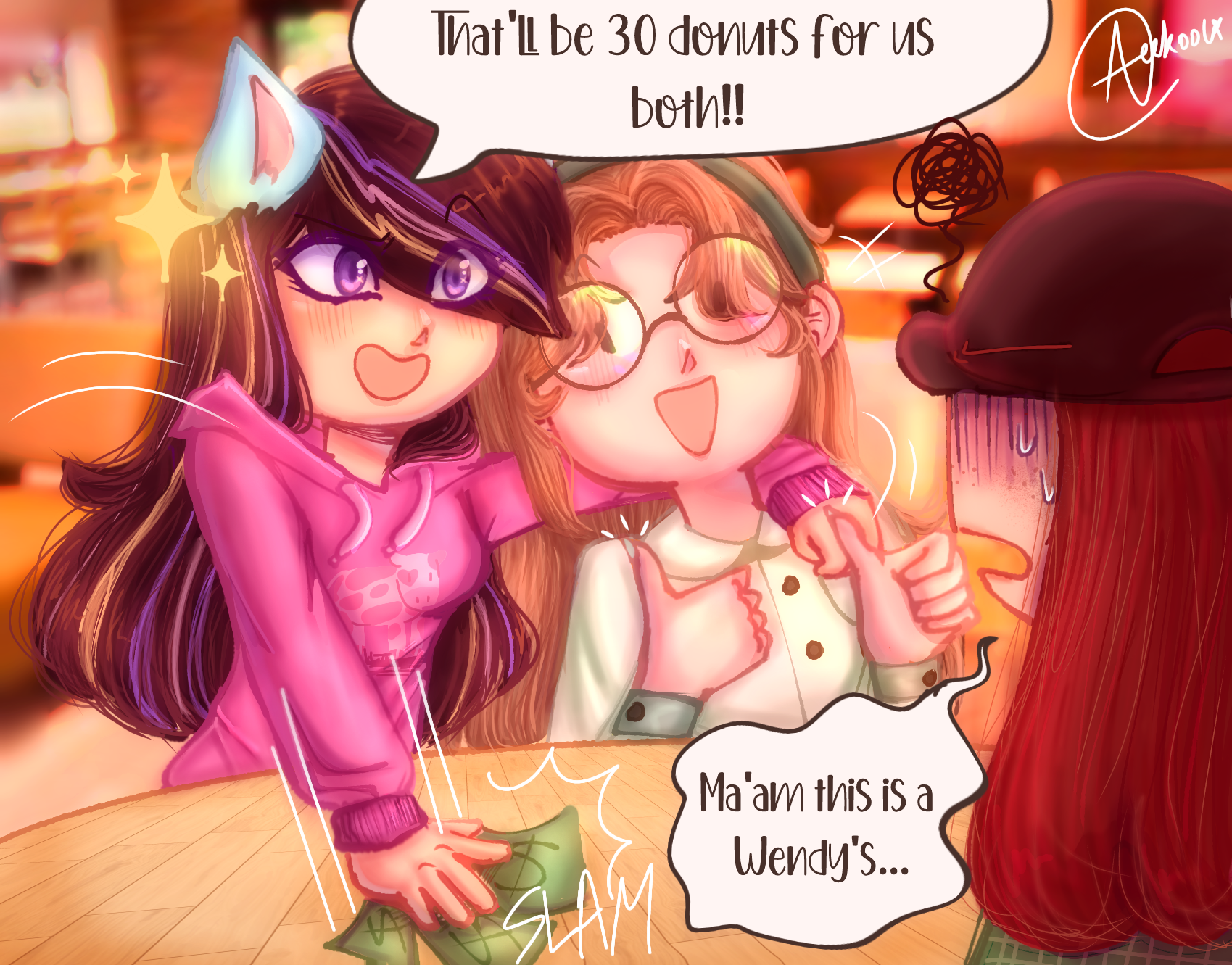 Hanging out with Catherine 😎😎😎 - ibisPaint