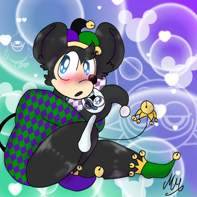 Jester Mickey and His Whisbaba Plushie