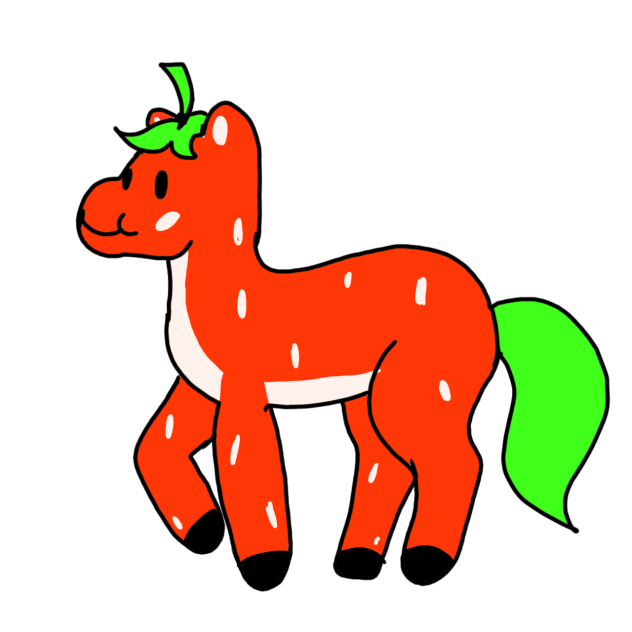 caballo de fresa
