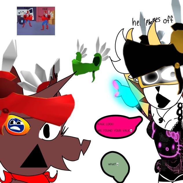 pov Cal, Kage, and Marin but younger