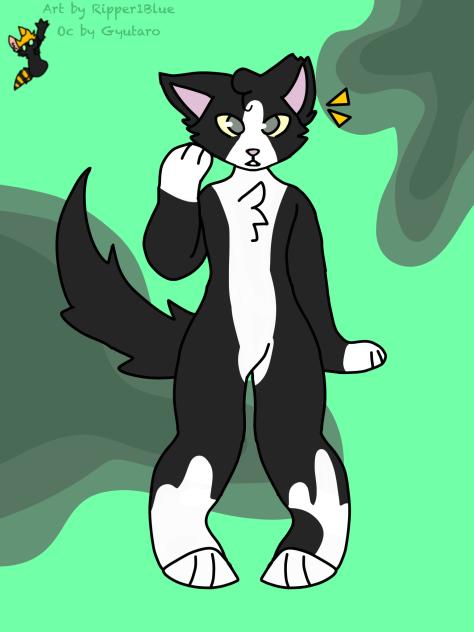 art for Gyutaro by Ripper1Blue