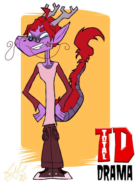 Naga but in Total Drama style