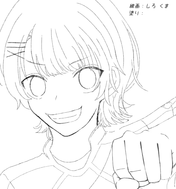 蜂楽の塗り絵なのだ!!