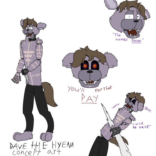 Dave The Hyena Concept Art