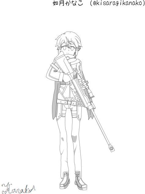 シノン　線画