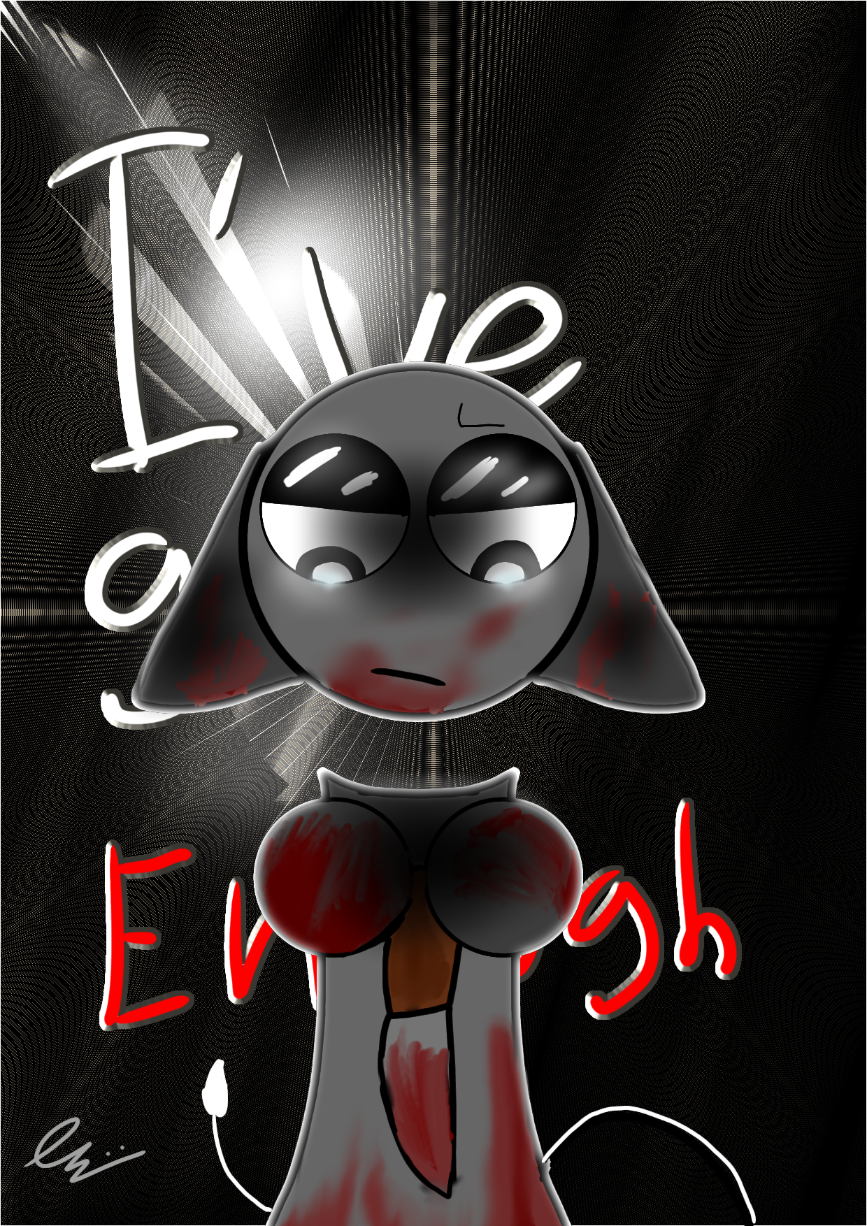 Gray got ENOUGH - ibisPaint