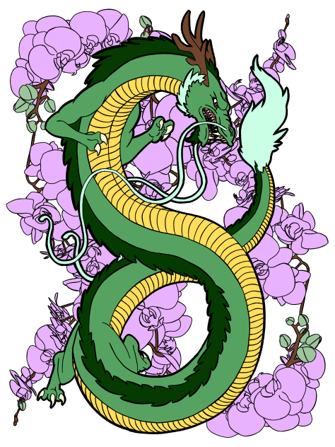 Lung Dragon Colored