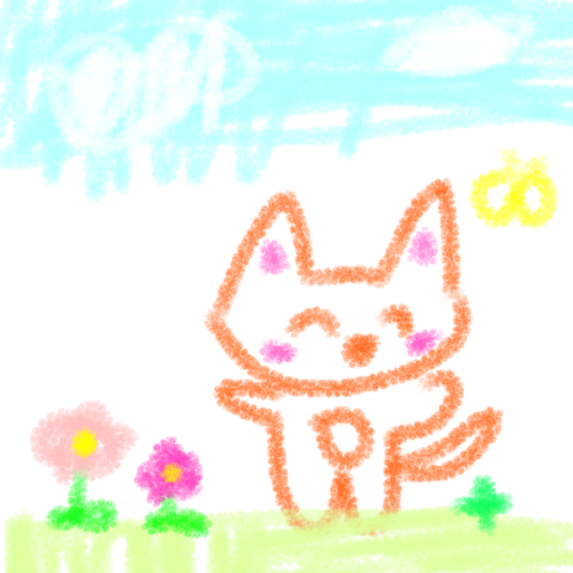 クレヨンにゃんこ