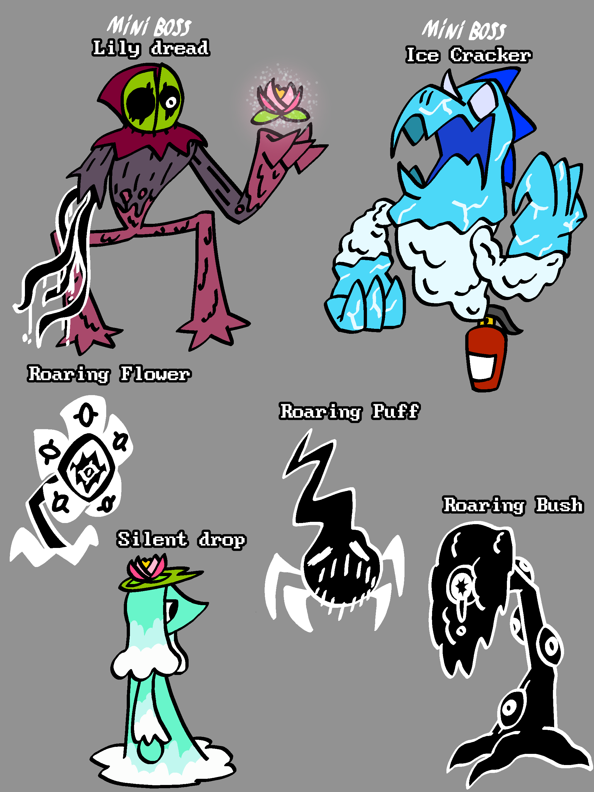 FKP(Deltarune) - Enemies 👾 vol. 2 - ibisPaint