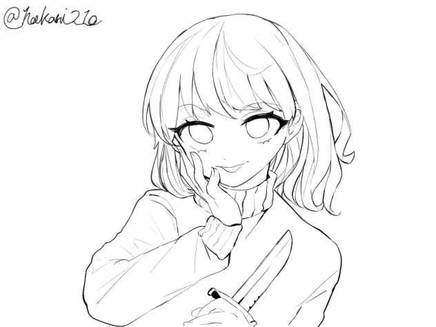 Undertale／Chara  線画
