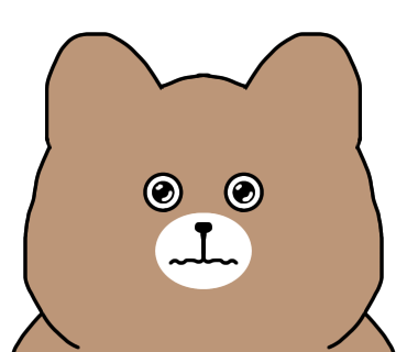 見つめてるくまになりました！