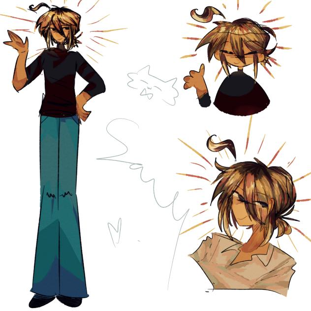 Glowing baby, but like, as an adult