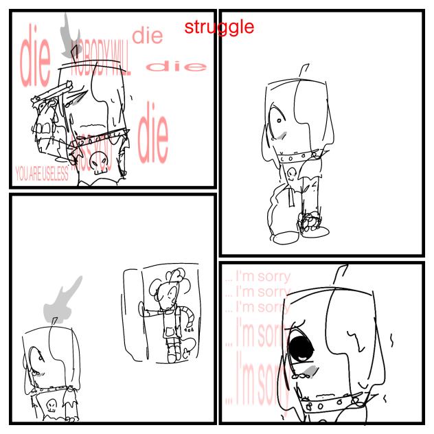 struggle (tw scars suicide gun)