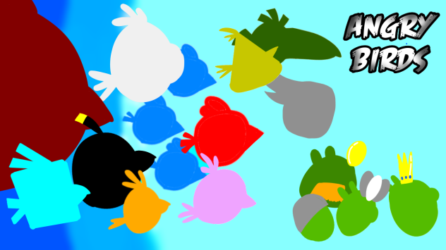 speed paint ANGRY BIRDS