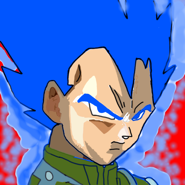 SS Blue Vegeta The King Of All Sayions