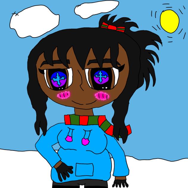 me with a new hairstyle for Christmas