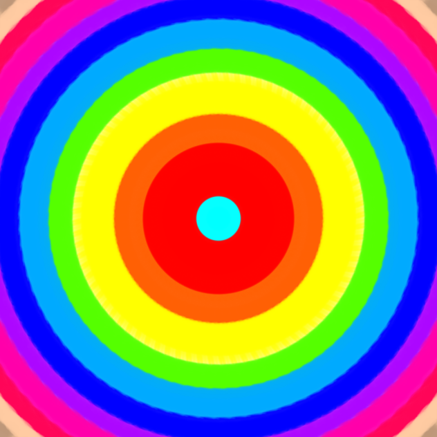 Rainbow colours circle!