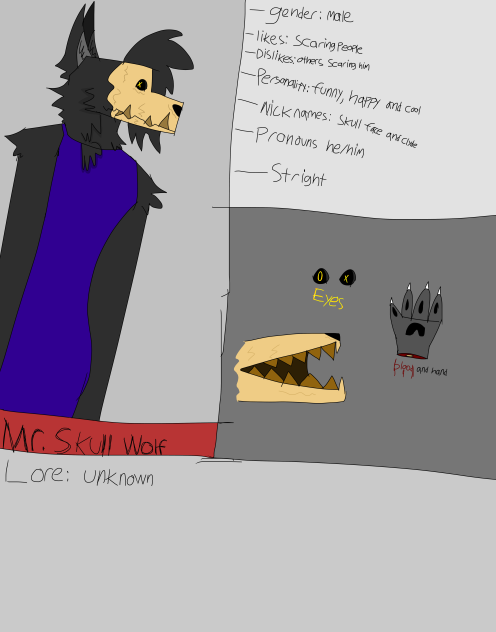 My first ever ref sheet of one of my ocs - ibisPaint