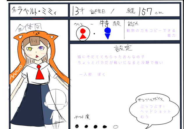#君切キャラぼう