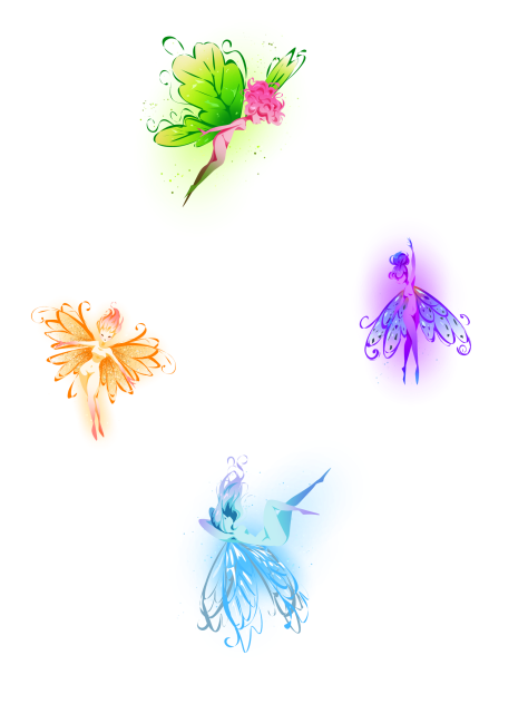 Colourful Fairies 🧚‍♀️