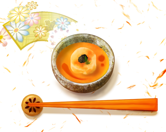 あん肝とウニソース キャビアのせ