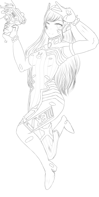 D.VA (Coloring Page)