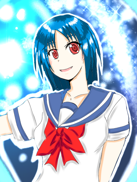 青白い光❗