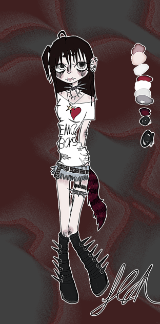 Guys I think she ❤️ emo boys