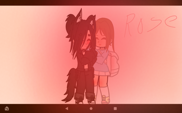 my oc finally became friends with me