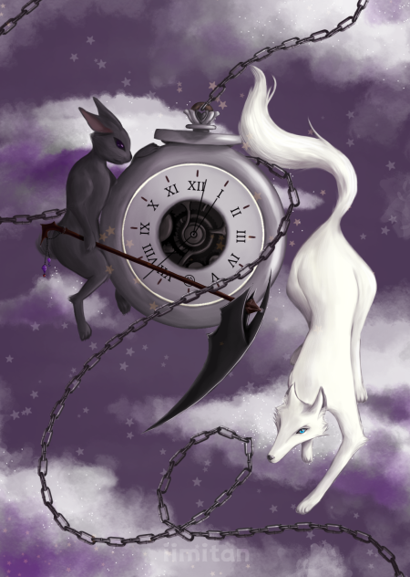 Black Rabbie & White Foxie