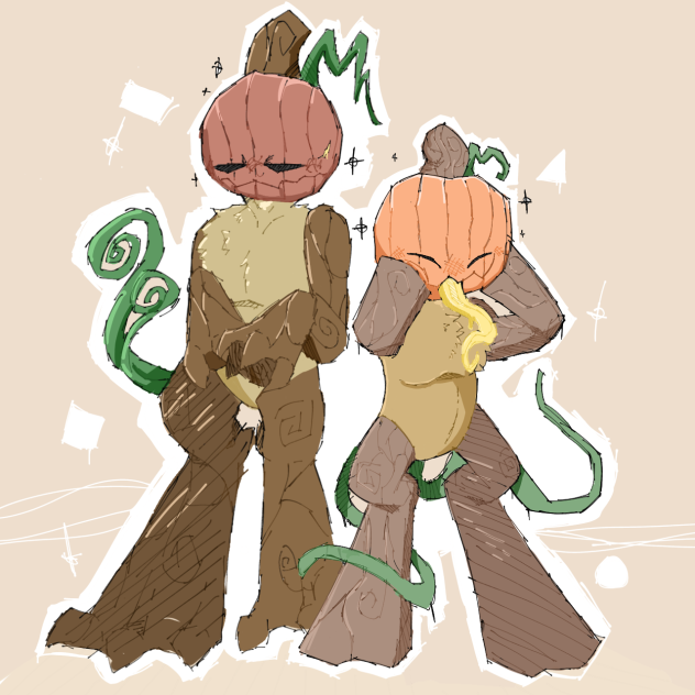 Pumpkin friends•.