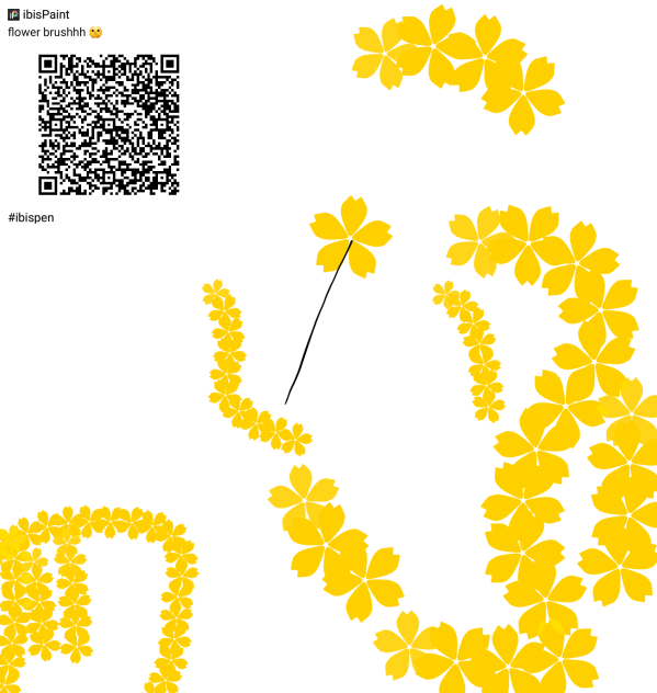 flower brush free to use! ibisPaint