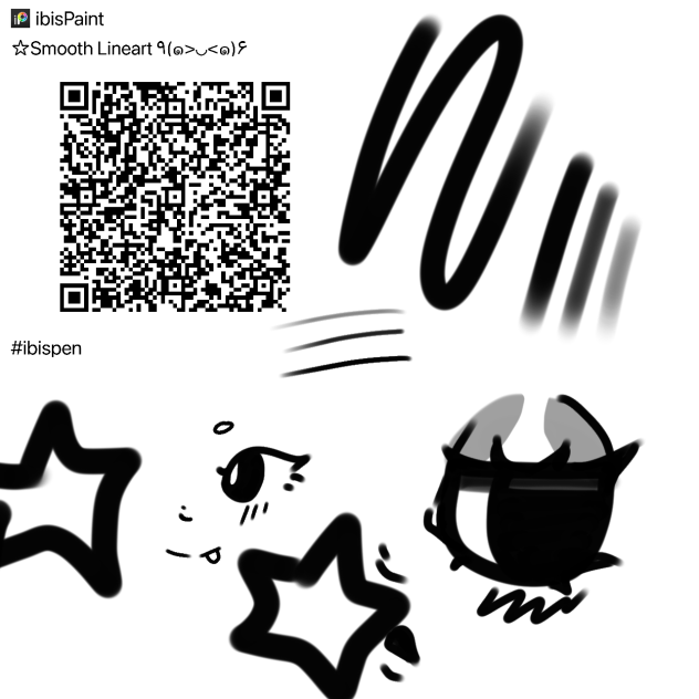 Smooth line art brush